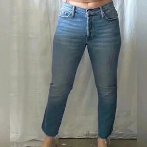 Black Orchid Jeans with Raw Hem